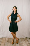 Mona Dress in Navy Challis