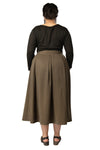 Rue Skirt in Olive Tencel