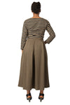 Rue Skirt in Olive Tencel