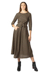Tie Top in Black Stripe