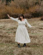 Prairie Dress in Oat Linen