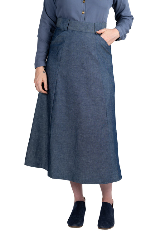 Olivia Skirt in Indigo Denim