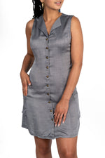 Loretta Dress in Rayon Chambray