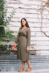 Vera Dress in Olive