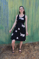 Hannah Dress in Black Magnolia