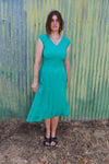 Xena Dress in Teal Challis