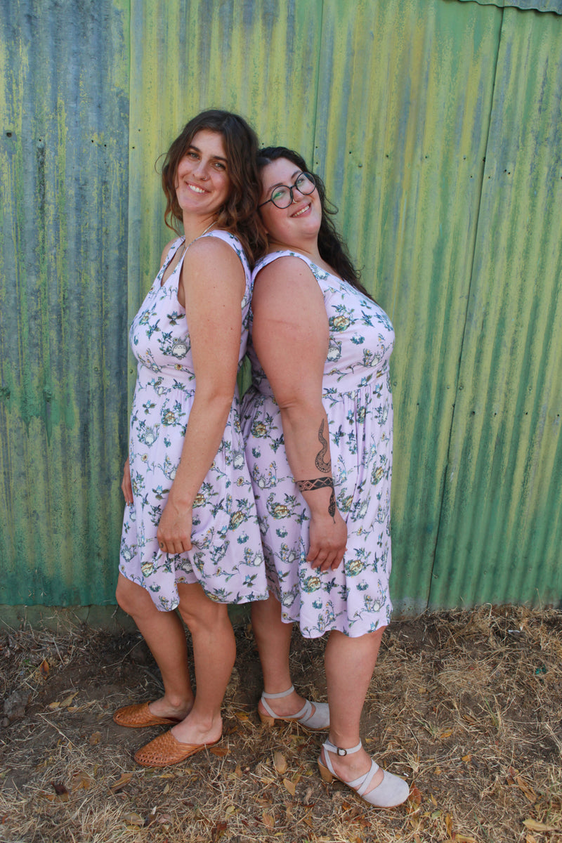 Hannah Dress in Totoro Challis
