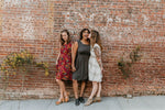 Pleiades Dress in Red Rose Dot