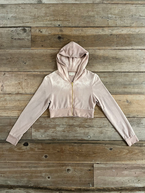 SIZE SMALL Cropped Hoodie in Bamboo with Botanical Dyes