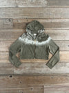 SIZE 2X Cropped Hoodie in Bamboo with Botanical Dyes