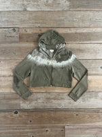 SIZE 2X Cropped Hoodie in Bamboo with Botanical Dyes