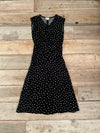 Xena Dress in Black Abstract Dot