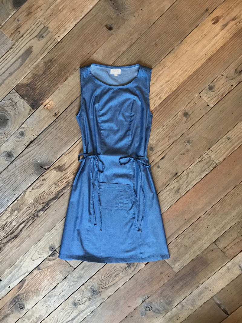 Tia Dress in Indigo Denim