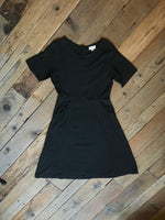 Ingrid Dress in Black Rayon