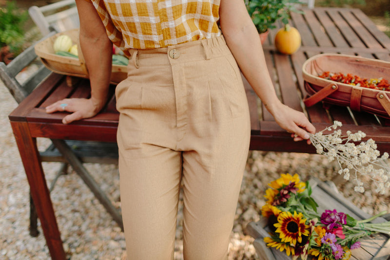 Perfect Pant 2.0 in Tawny Linen