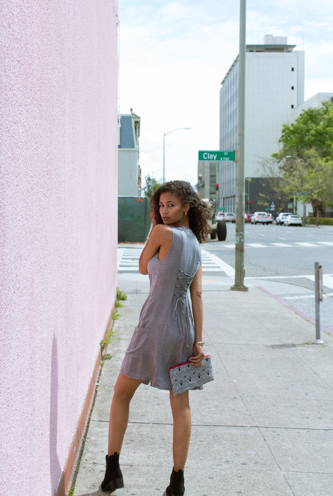 Loretta Dress in Rayon Chambray