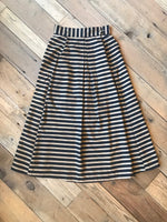 Rue Skirt in Black Stripe