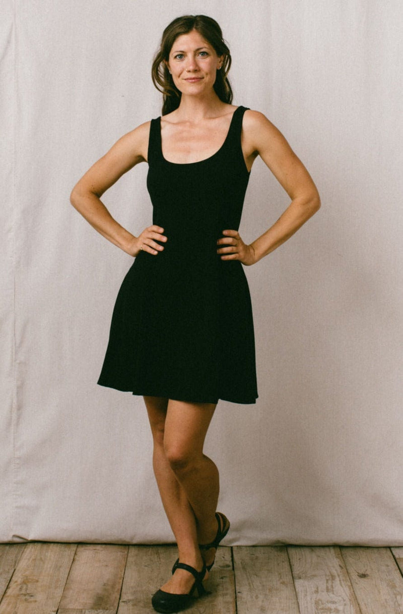 Delana Dress in Black Linen Field Day Delana Dress in Black Linen Field Day