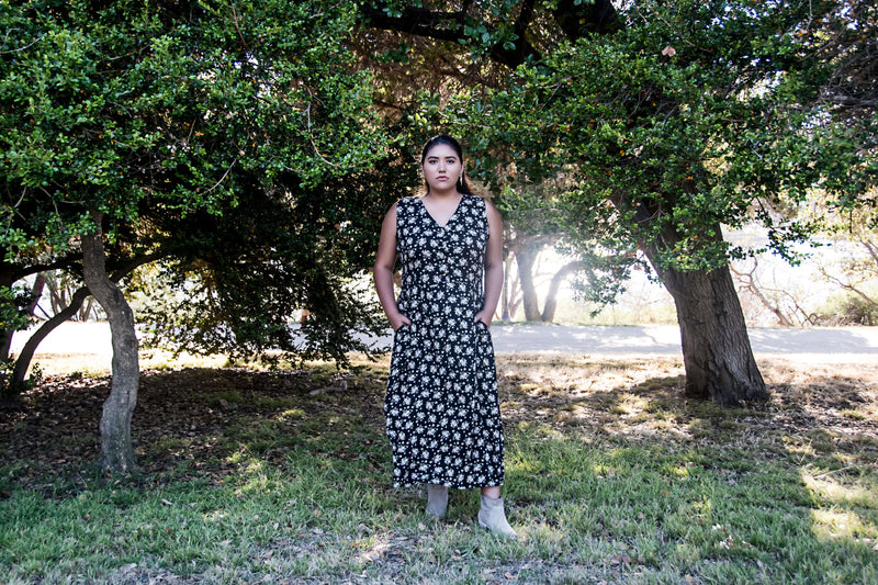 Field Day Dress Ever Dress in Black Rose Crepe