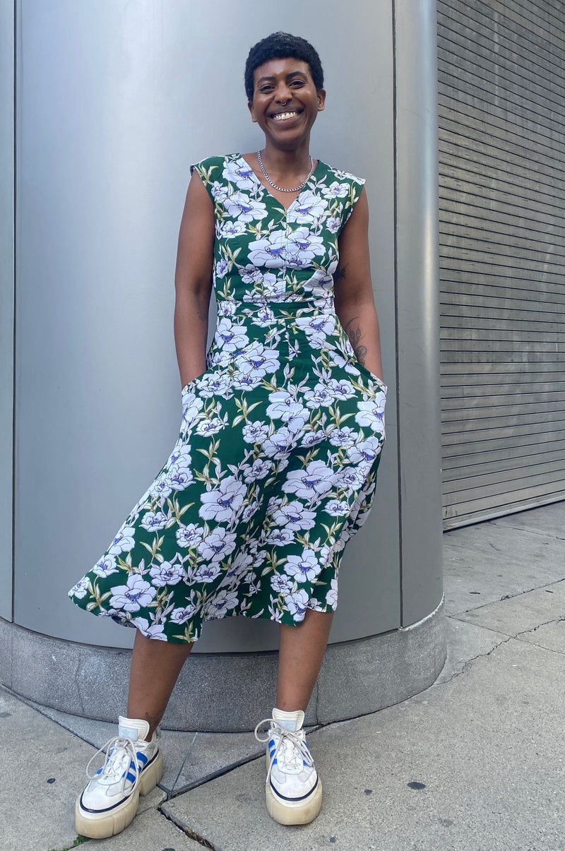 Field Day Dress Xena Dress in Green Magnolia