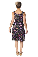 Sheet Dress in Black Herbal