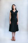 Xena Dress in Black Linen