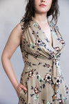 Paloma Dress in Taupe Floral