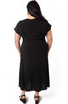 Tatiana Dress in Black Challis