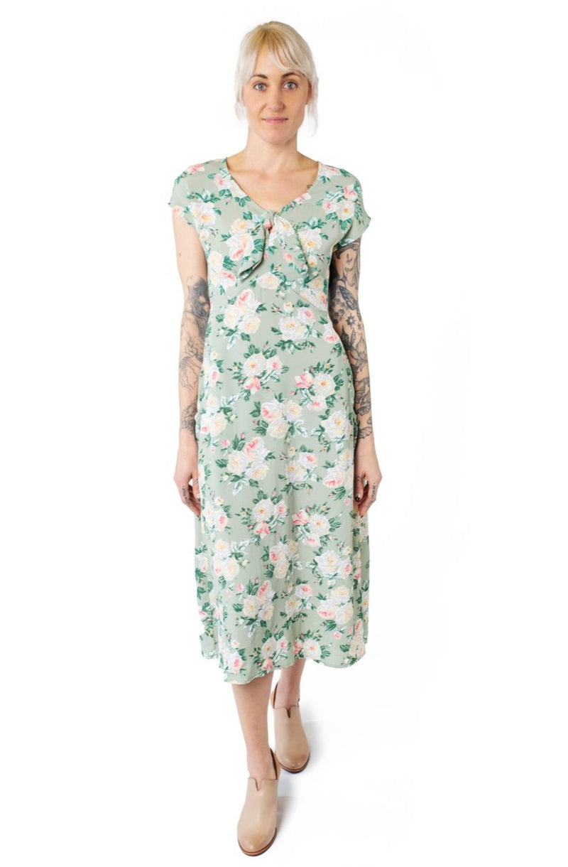 Tatiana Dress in Sage Floral