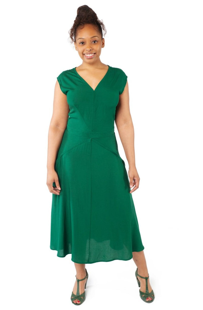 Xena Dress in 40's Green