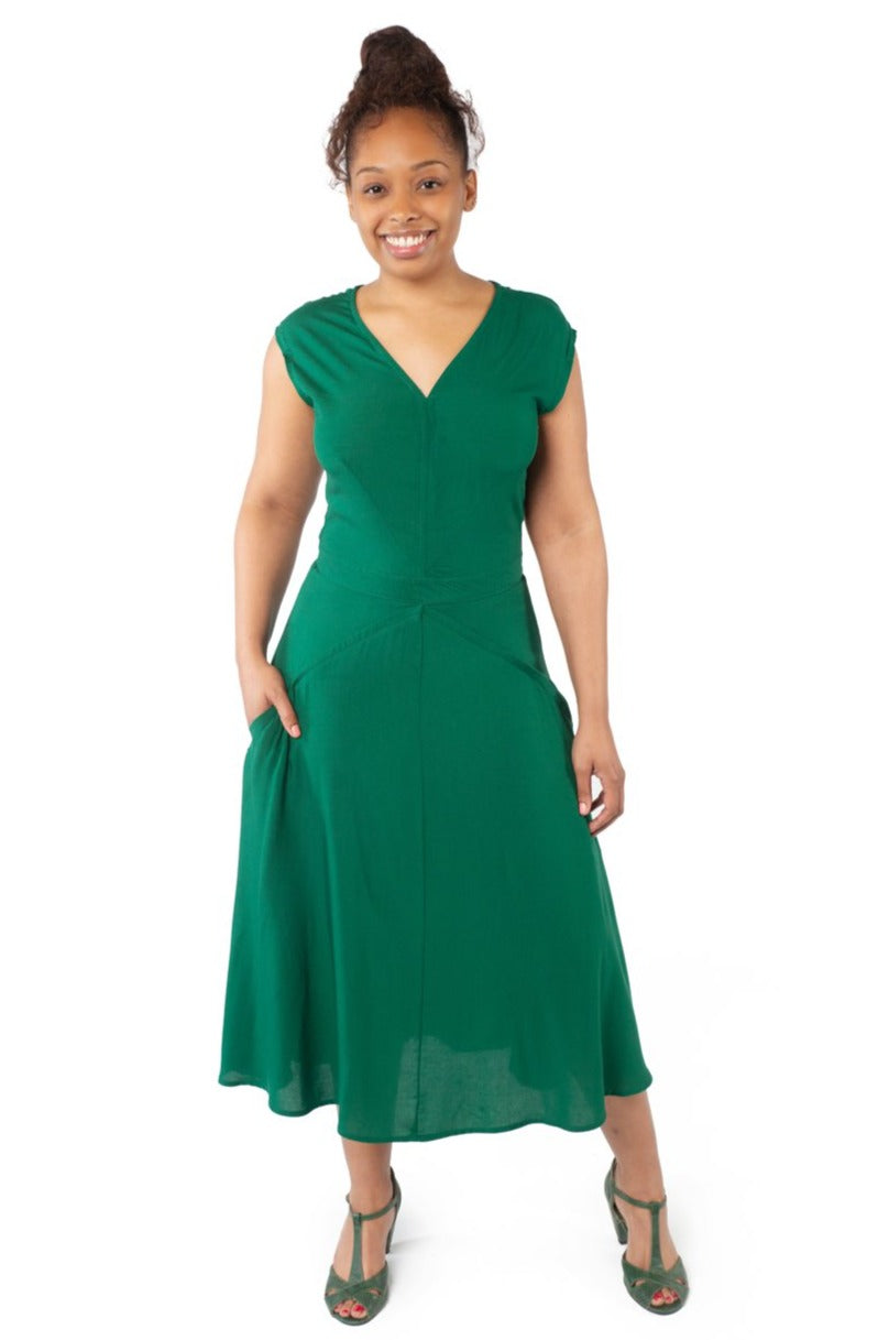 Xena Dress in 40's Green