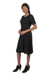 Ingrid Dress in Black Rayon