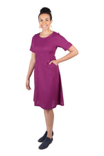 Ingrid Dress in Electric Violet