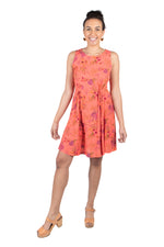 Tia Dress in Coral Floral